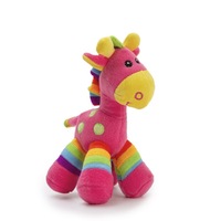 Gerry Giraffe Bright Stripes Hot Pink